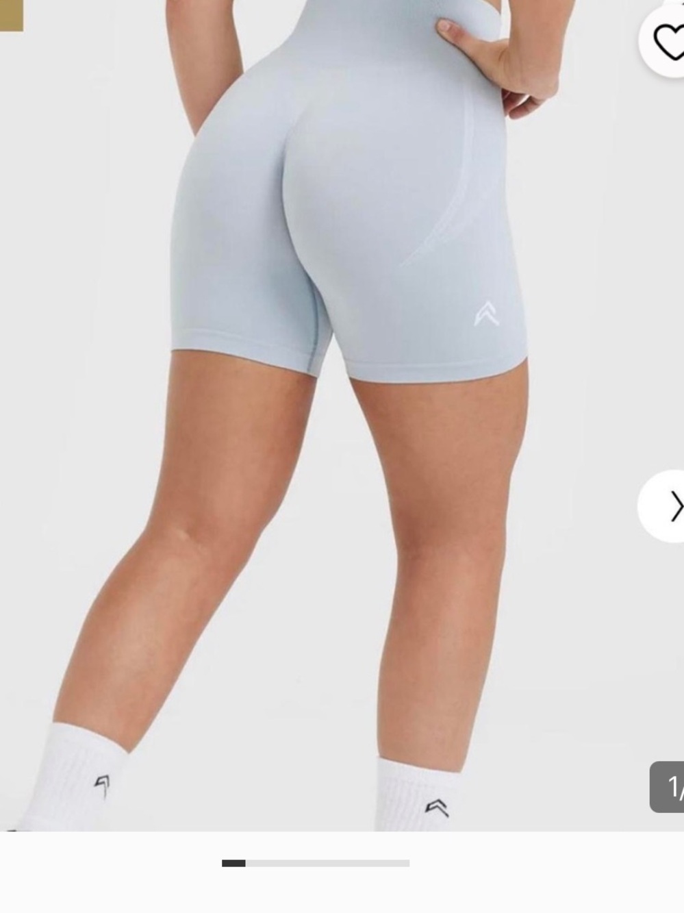 NWT oner active effortless short ice blue size small